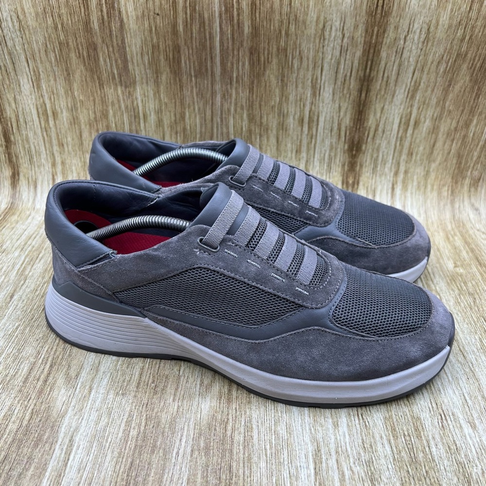 Kizik Cupertino Sneakers Men's Size 11.5 Grey Hands-Free Suede Mesh M0430GY